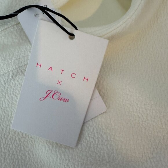 NWT HATCH X J.Crew Women Ivory Casual Dress Size 0 Maternity New - Picture 12 of 14